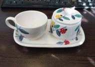 ست سینی چای خوری با قندان