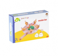 مرغ دانه خوار چوبی - GREEN TOYS WOODEN HEN NO: GT-126