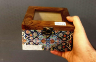 جعبه در شیشه ای 12×12 چوبی