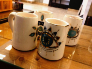 ماگ بلند چشم نظر طلاکاری